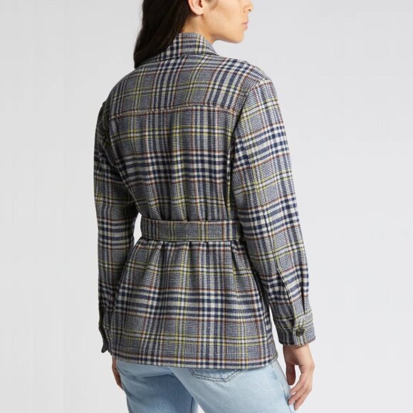 Pendleton Wool Belted Shirt Jacket — West End Plaid Shacket XL NWT - Picture 12 of 14